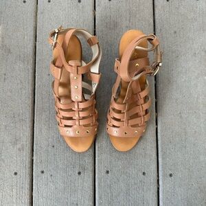 Seychelles Tan Leather Sandals